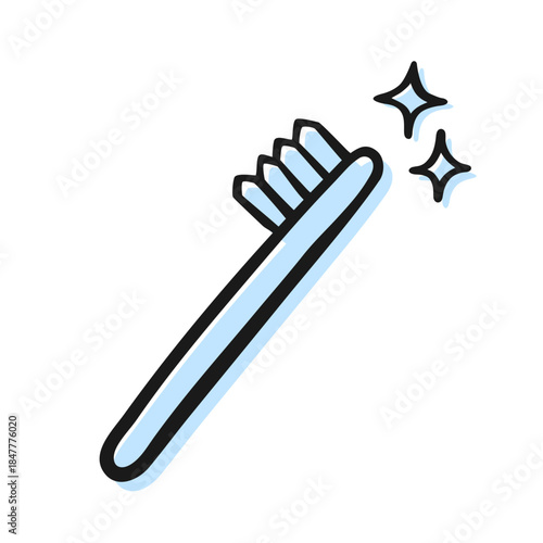 Hand-Drawn Toothbrush Icon