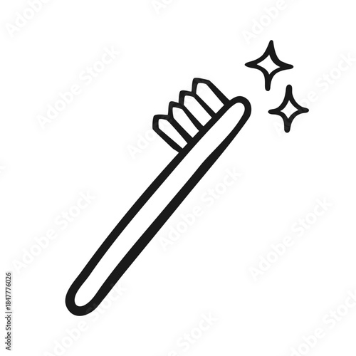 Hand-Drawn Toothbrush Icon