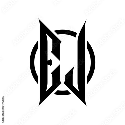 EJ Monogram logo on white background