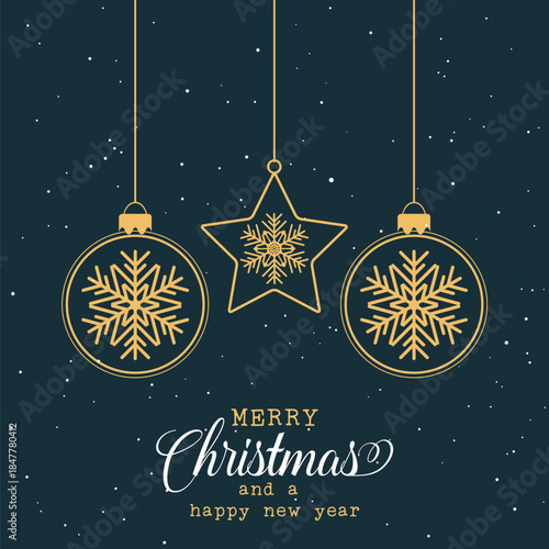 merry christmas and happy new year background 03