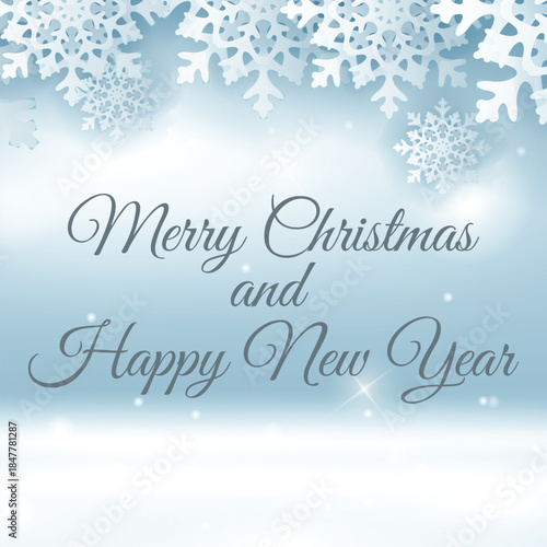merry christmas and happy new year background 07