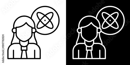 Potential Icon Set White Style Collection