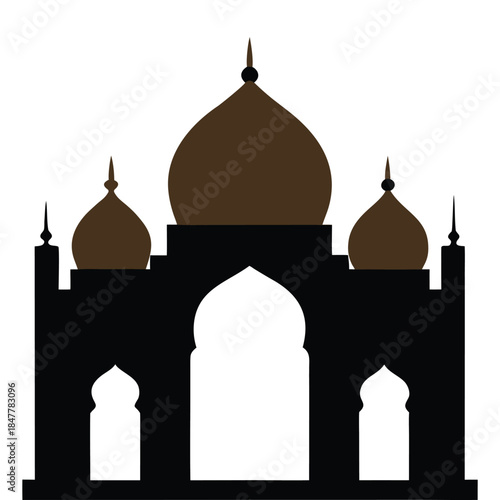 taj mahal vector