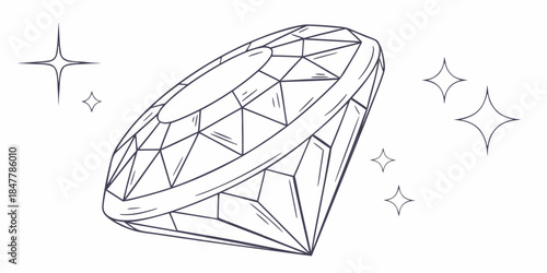 Elegant diamond illustration