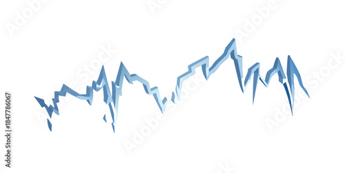 Mountain range silhouette
