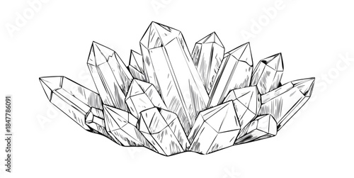 Intricate crystal formation