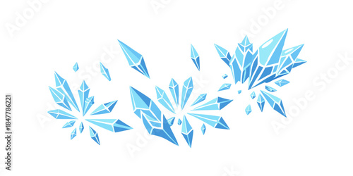 Blue crystal shards