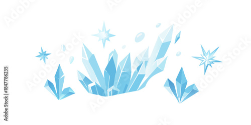 Frozen crystal formation