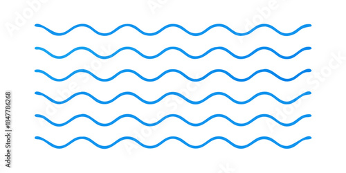 Blue wavy lines pattern