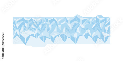 Abstract blue crystalline pattern