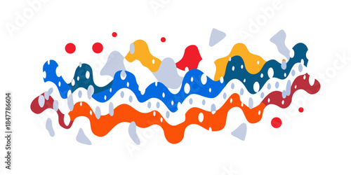 Vibrant paint splatter art