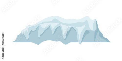 Snow-capped mountain range