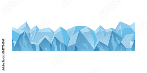 Abstract polygonal landscape