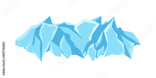 Iceberg floating in water