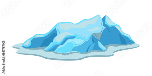 Illustrated mountain range