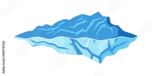 Illustrated mountain range