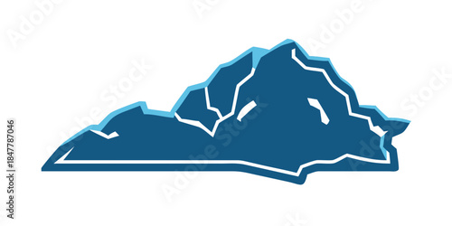 Illustration of kentucky state shape