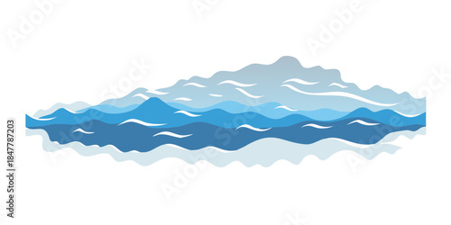 Calm ocean waves