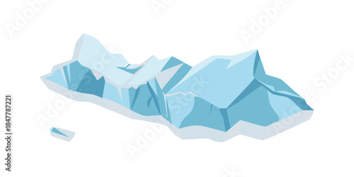 Iceberg floating in ocean