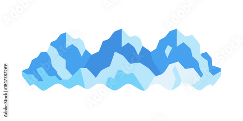 Abstract mountain range
