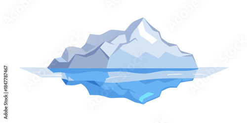 Melting iceberg in ocean