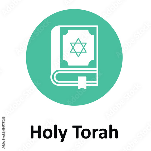 Holy Torah Vector icon which can easily modify or edit