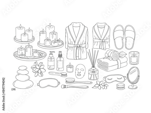 Spa essentials and relaxation elements for a serene experience