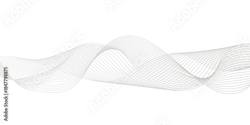 Abstract colorful wave line futuristic technology flowing particles. modern curved wave smooth stripe seamless pattern. digital frequency track equalizer. stylized wave line art background.