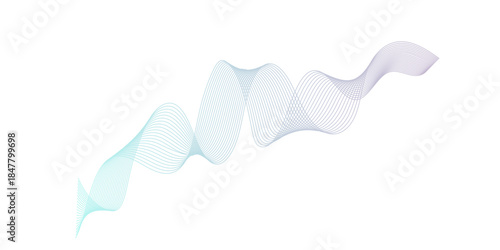 Abstract colorful wave line futuristic technology flowing particles. modern curved wave smooth stripe seamless pattern. digital frequency track equalizer. stylized wave line art background.
