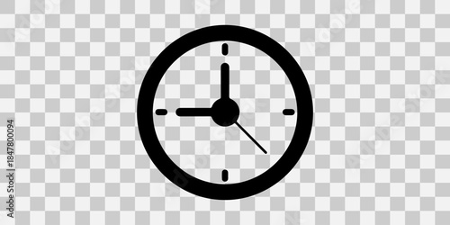 Simple clock icon showing time