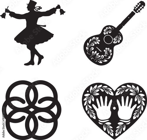 Folklore Silhouettes Art & Tradition