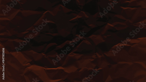 Crumpled brown paper texture dark