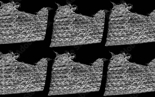 6 pieces of bubble wrap 