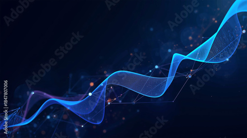 Crypto Market Momentum Abstract