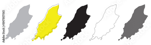 Fotografía Isle of Man map icons