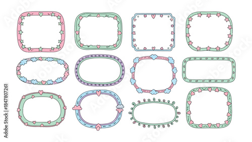 Ornate Frame Designs: A collection of meticulously crafted frames, showcasing diverse shapes and elegant patterns, offering a blend of artistic flair and versatility.