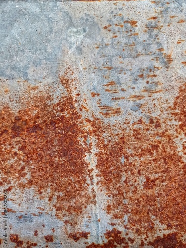 the roof of the house is made of used and rusty zinc