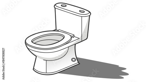toilet bowl isolated