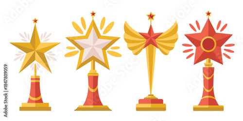 Christmas tree topper star holiday decoration festive ornament celebration season joy gift, featuring sparkling star topper, festive tree decoration, seasonal holiday cheer, joyful celebration element