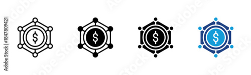 Equity icon set multiple style collection