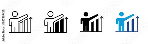 Improvement icon set multiple style collection