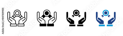 Branding icon set multiple style collection