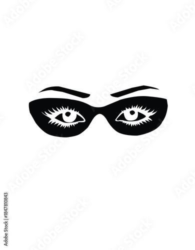 black and white vector illustration