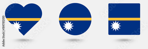 Free Download Nauru flag button  - GFXLoad