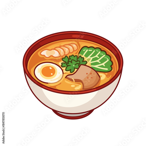Soup Cartoon Design Very Delicious