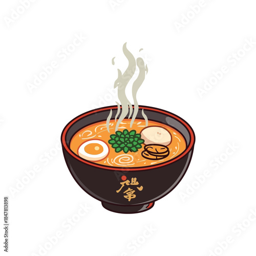 Soup Cartoon Design Very Delicious