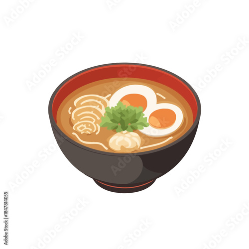 Soup Cartoon Design Very Delicious