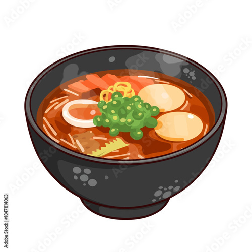 Soup Cartoon Design Very Delicious