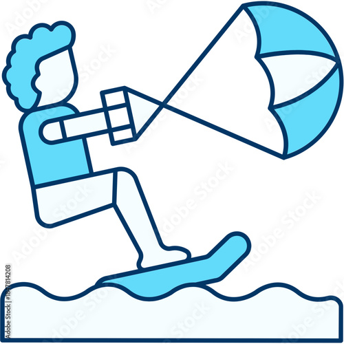 Kitesurfing Icon