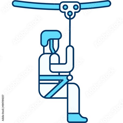 Zip Line Icon